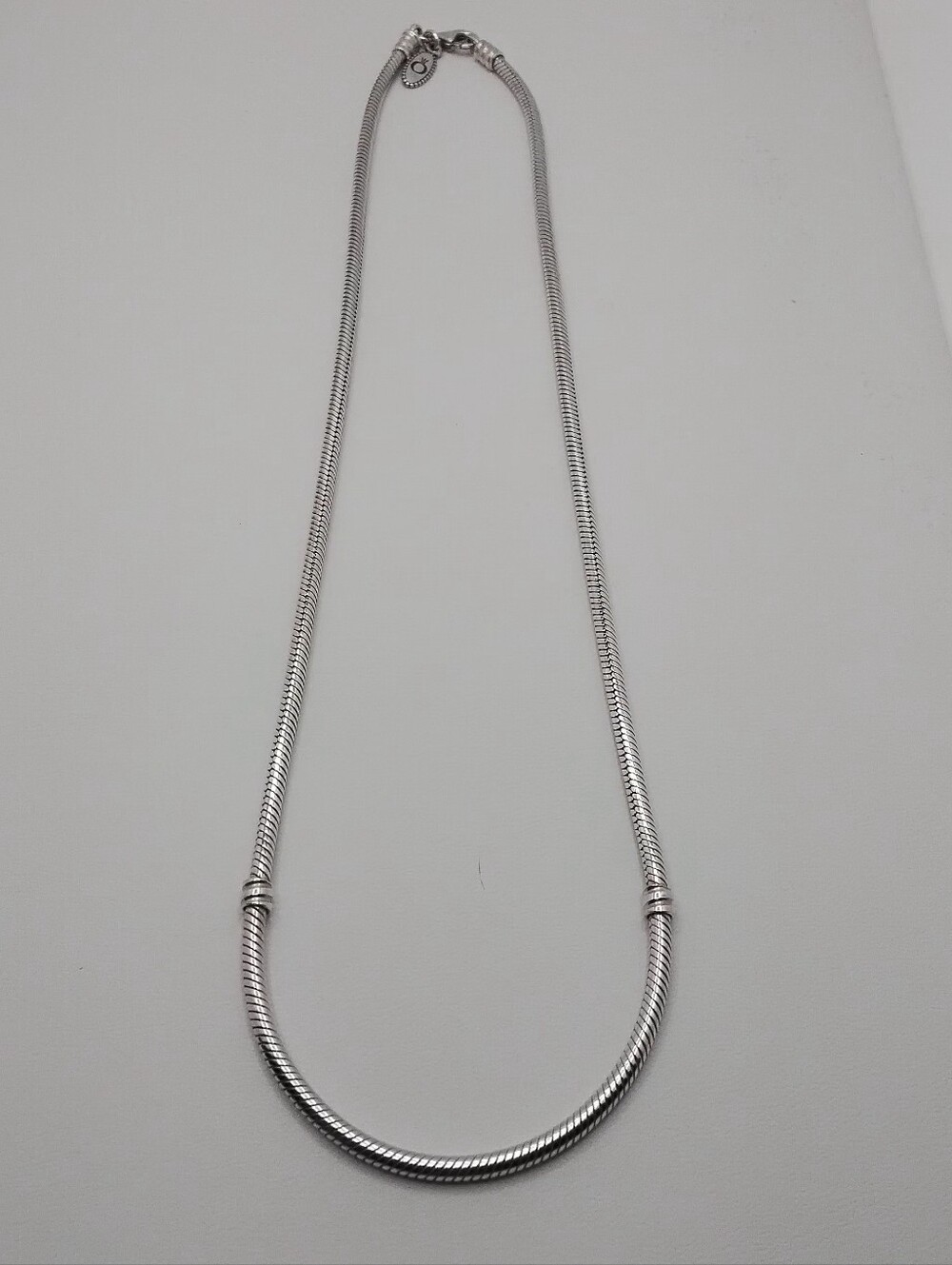 Authentic Pandora Sterling Silver Snake Chain Necklace - EUC - Picture 5 of 12